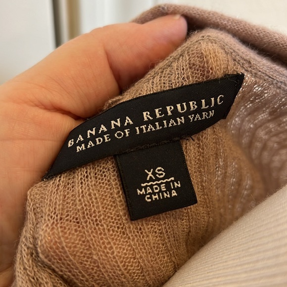 NWOT Banana Republic Italian Alpaca Dusty rose sweater - Picture 4 of 12